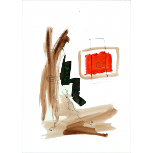 „Bleiben“ – Zeitgenössische Abstrakte Figurative Kunst