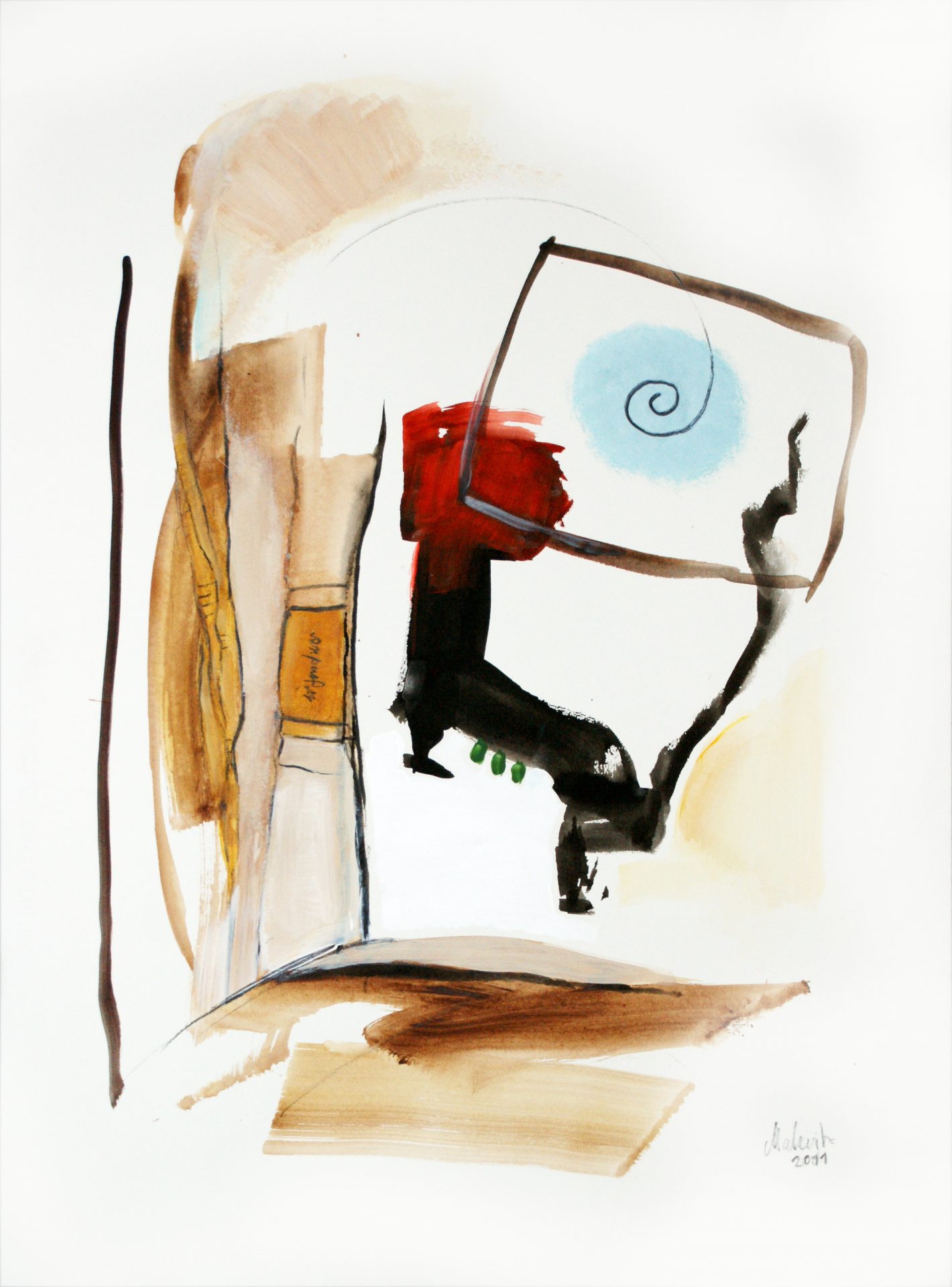 „Irgendwo“ – Abstraktes Porträt mit philosophischer Note