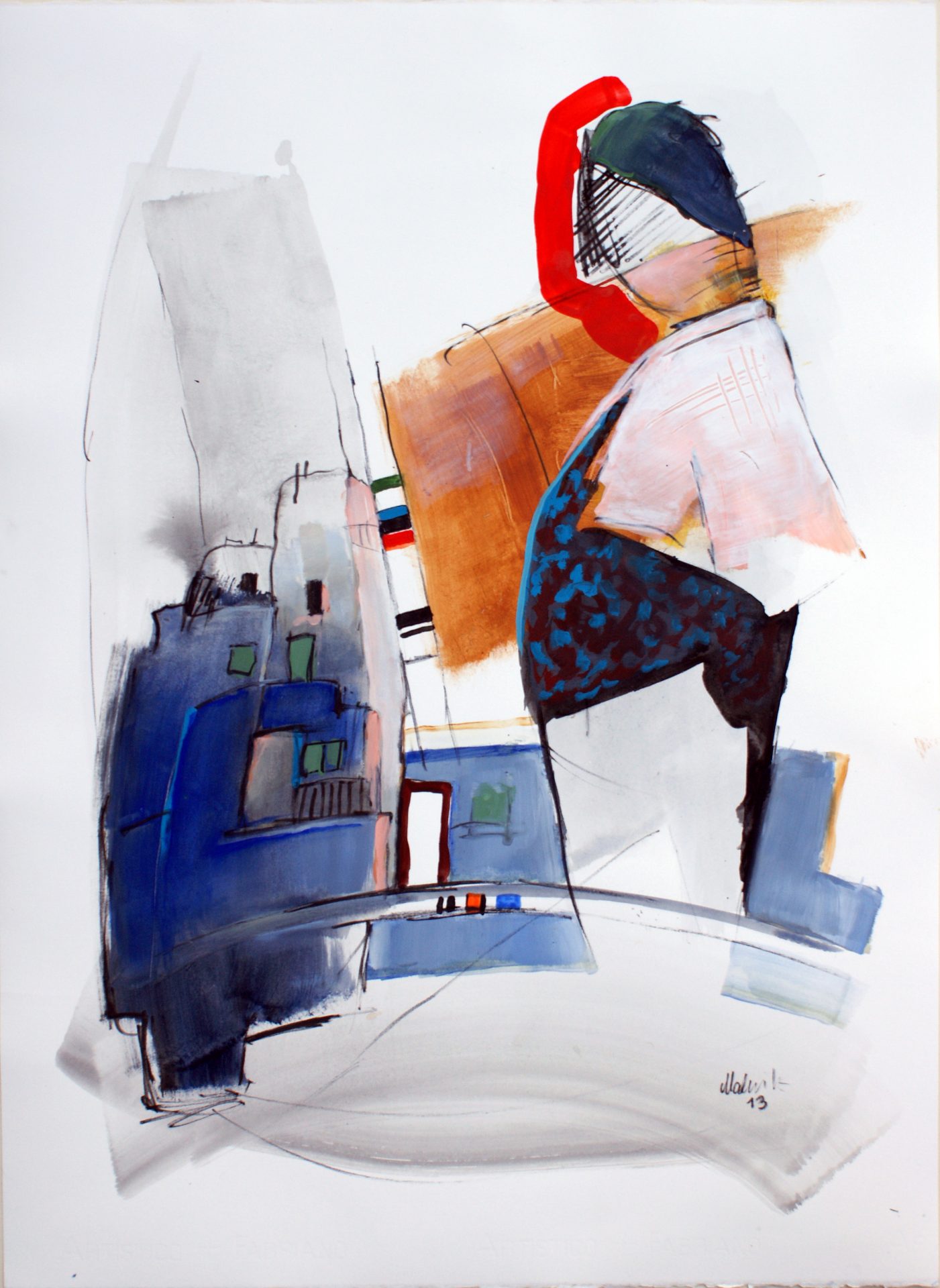 „O-T-1“ – Abstrakte Figurative Kunst mit urbanen Elementen