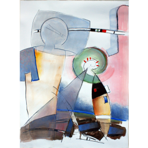 „O-T-4“ – Abstrakte Figurative Kunst mit lebendigen Formen