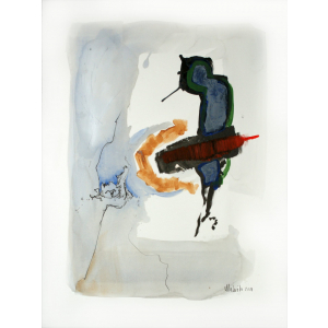 „Ohne Titel“ – Abstrakte Energie-Kunst mit lebendigen Formen