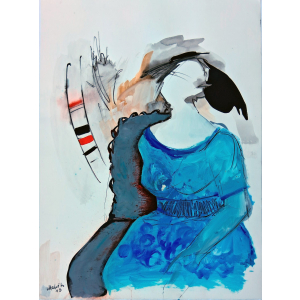 „Wieder Frühling“ – Abstrakte Figurative Kunst mit lebendigen Formen