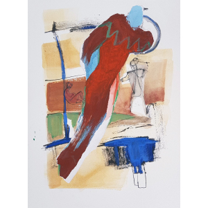 „Wut im Blut“ – Abstrakte Emotions-Kunst mit lebendigen Formen